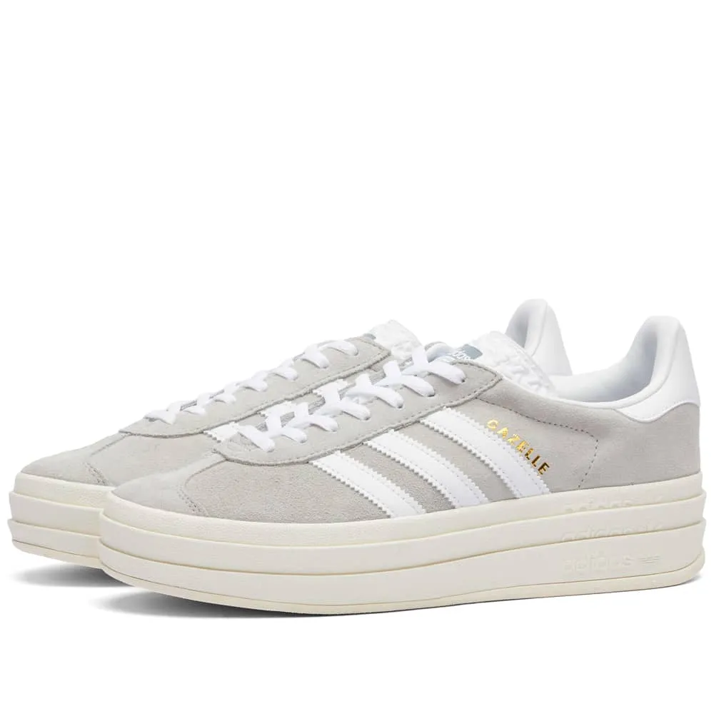 Adidas Gazelle Bold W Womens Sneakers in Grey/White Color