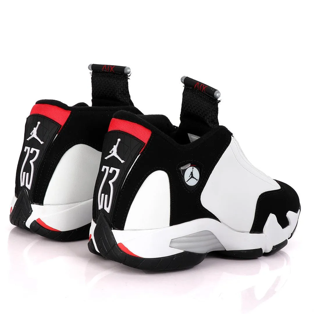 Air Jordan 14 Retro White, Black, Red Sneakers