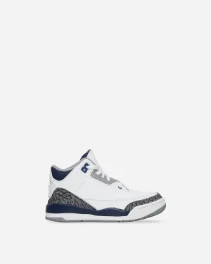 Air Jordan 3 Retro (PS) Sneakers White / Midnight Navy