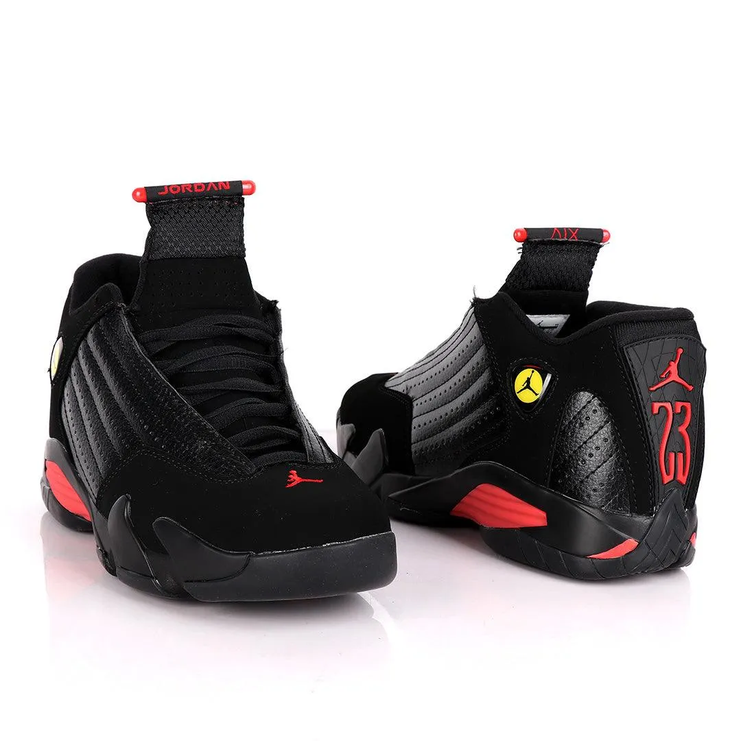 Air Jordan Black-Red Suede Sneakers