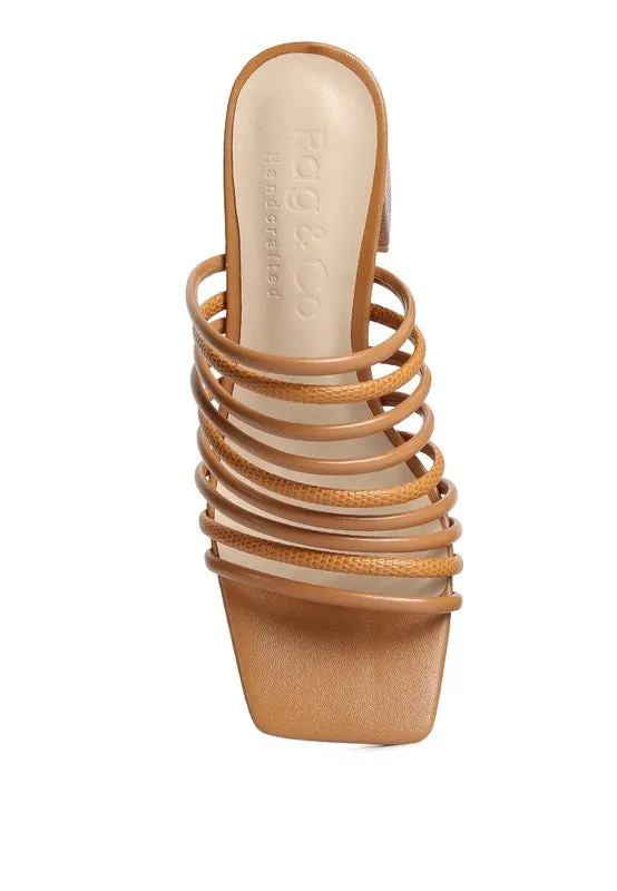 Delta Strappy Slip On Sandals