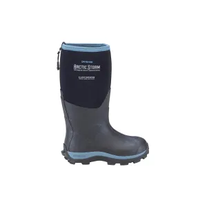 Dryshod Arctic Storm Kids Childrens Foam Black/Blue Winter Boots