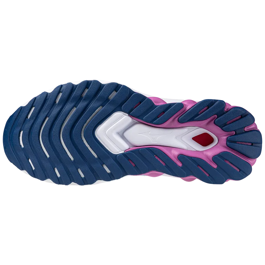 Mizuno Wave Skyrise 5 (Womens) - Swim Cap/Navy Peony/Hyacinth