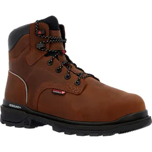 Rocky Mens Rams CT MetGuard Crazy Horse Leather Work Boots