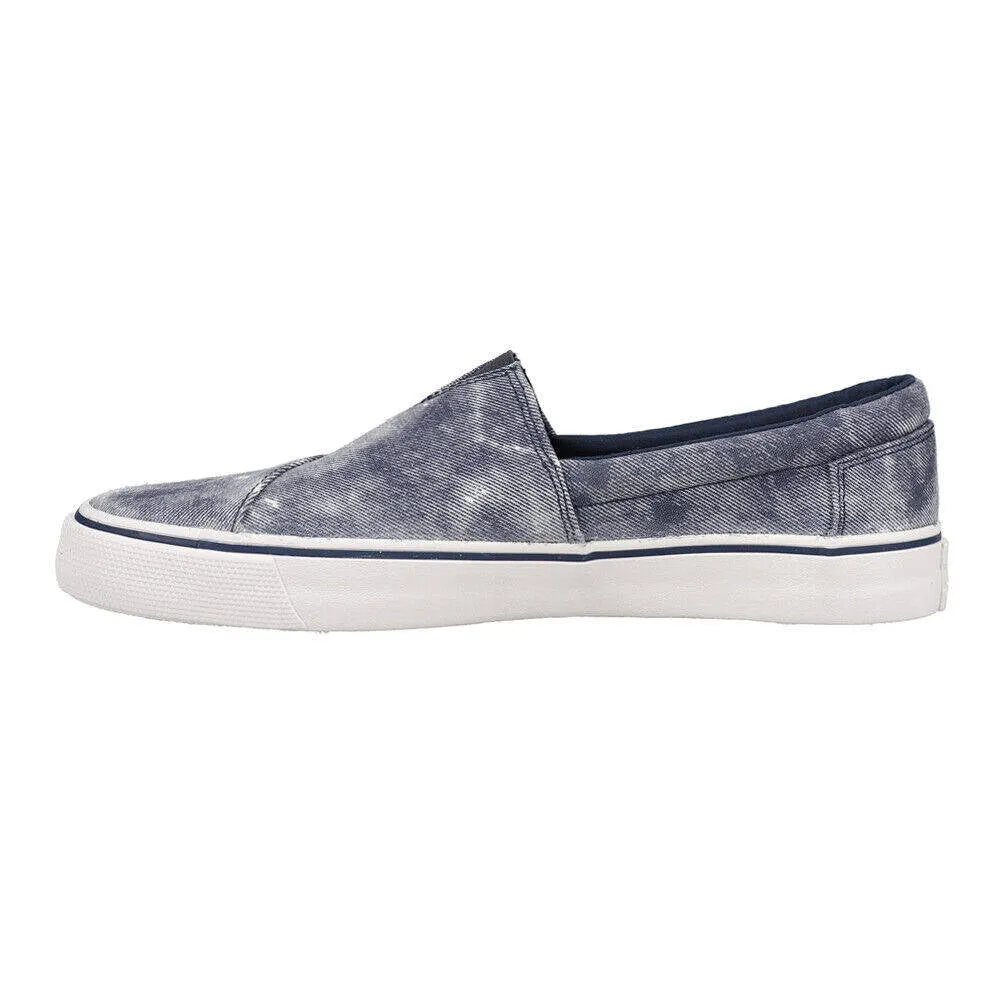 Toms Mens Alpargata Fenix Slip On Navy Repreve Distressed Washed Canvas