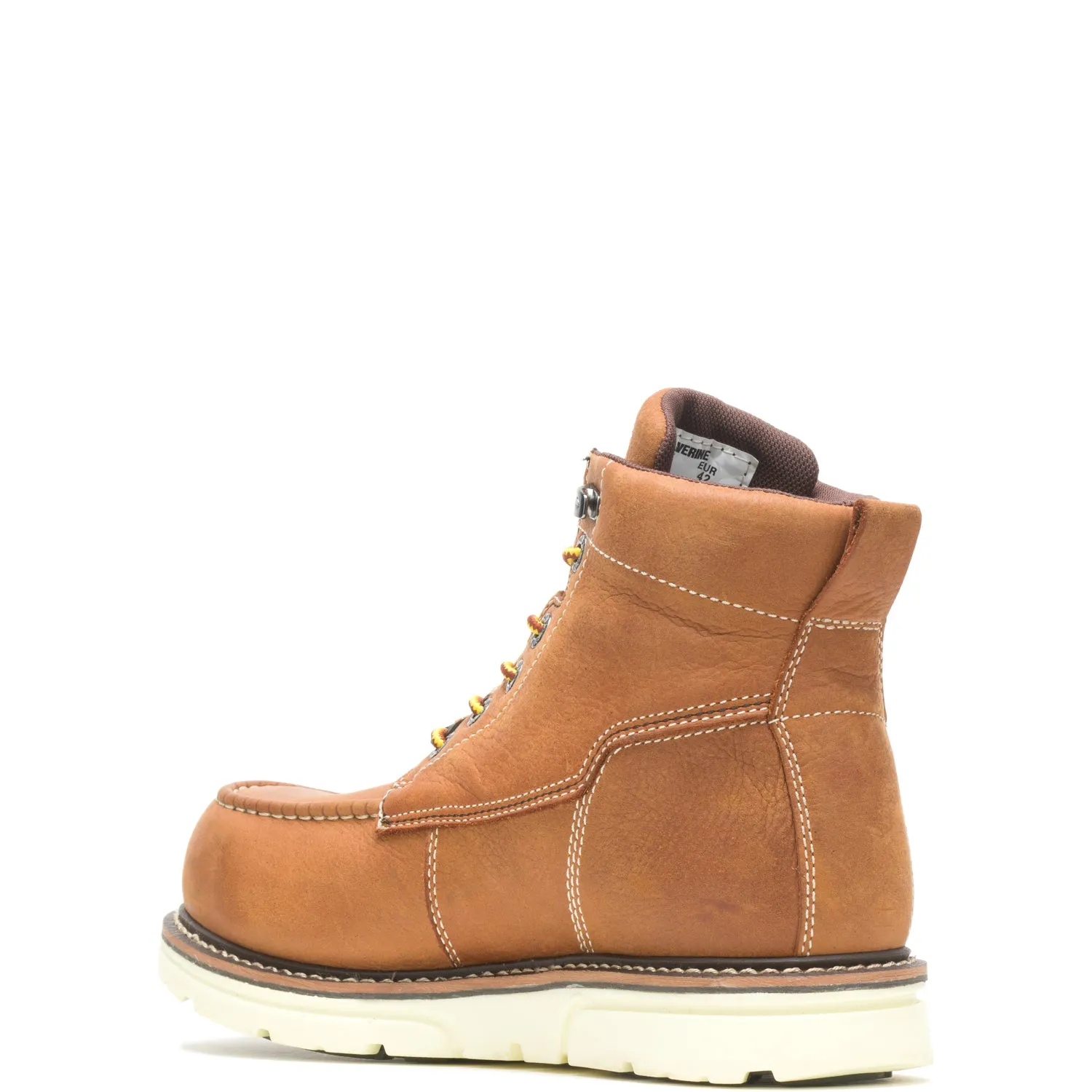 Wolverine Mens Tan Leather Work Boots I-90 Wedge WP